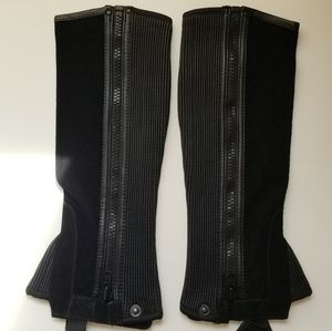 New in bag genuine suede half chaps, S